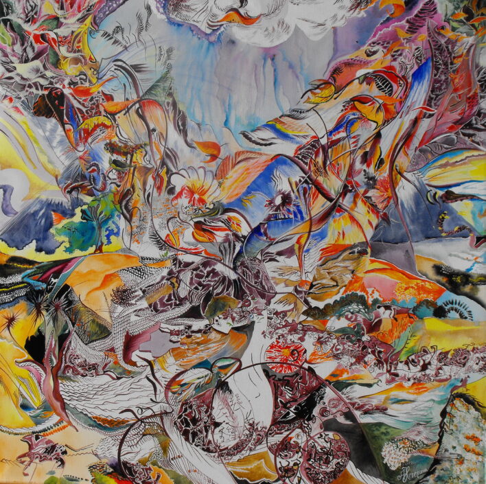 Întrecerea toamnei, acrilic pe pânză, 70x80, 2012